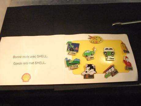 Shell pins in origineel boekje complete serie (2)